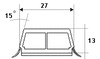 �����-������� 27�13/15�, ����� ���������� RAL 7001 (���. 67427-6W20)